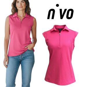 Nivo Top Women Pink Size S Sleeveless Athletic Zip